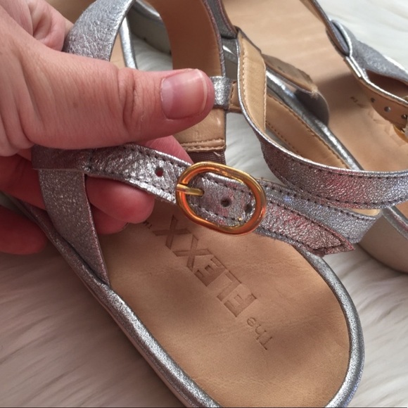 The Flexx Sun Tan Platform Sandals 11 Silver - Picture 13 of 15